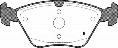OPEN PARTS bpa060100 -  Комплект тормозных колодок, дисковый тормоз